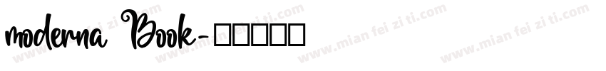 moderna Book字体转换